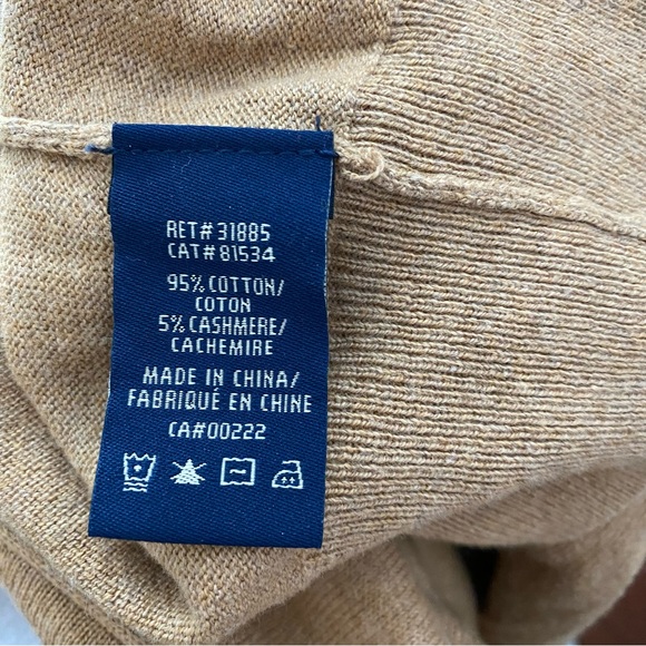 Mens v neck sweater. Cotton cashmere blend. New without tag. - Picture 4 of 4